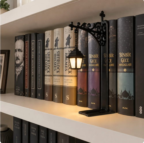 The Library Lantern — Bookshelf Lamp