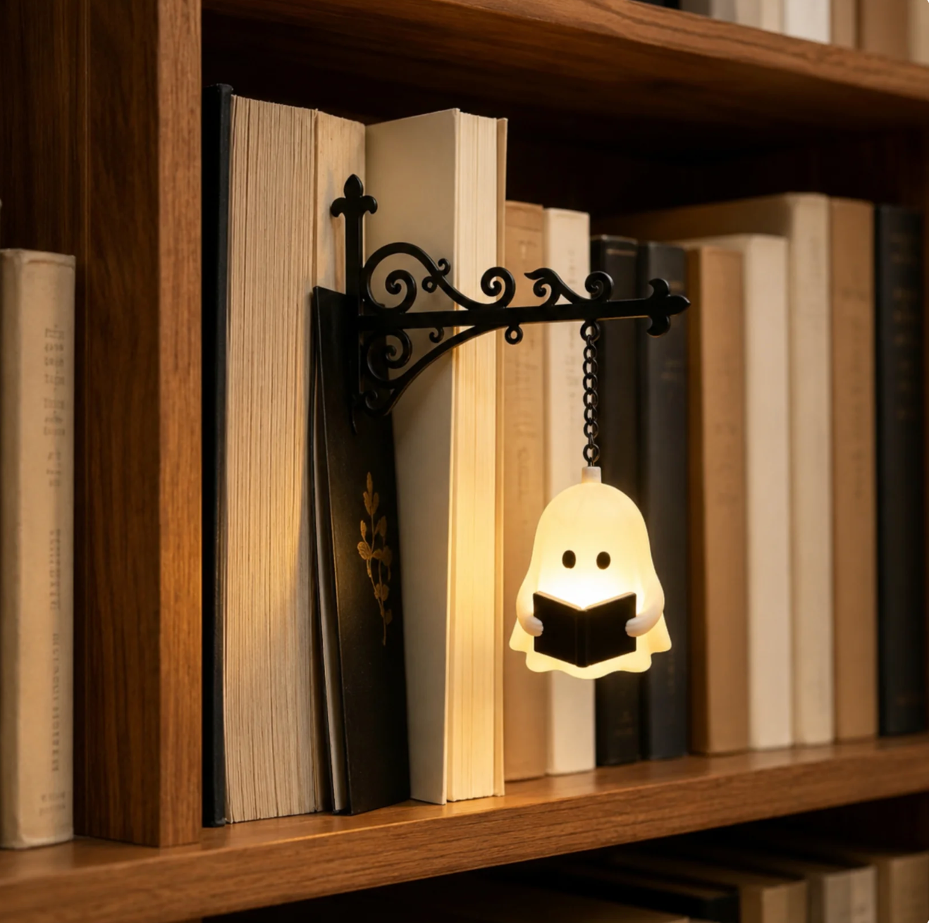 The Library Lantern — Bookshelf Lamp